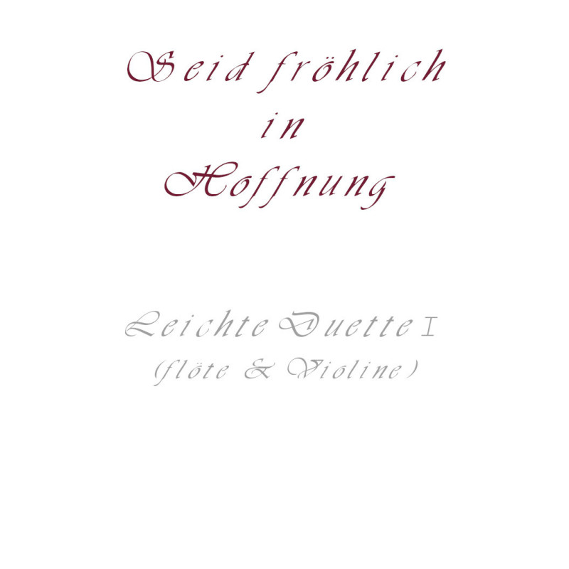 Titelbild Seid fröhlich in Hoffnung (EBook)