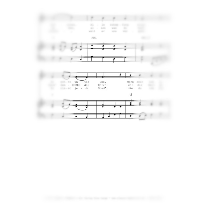 Singt dem HERRN zur Ehre (Gesang & Piano)