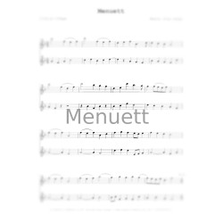 Menuett (Einzelnoten)