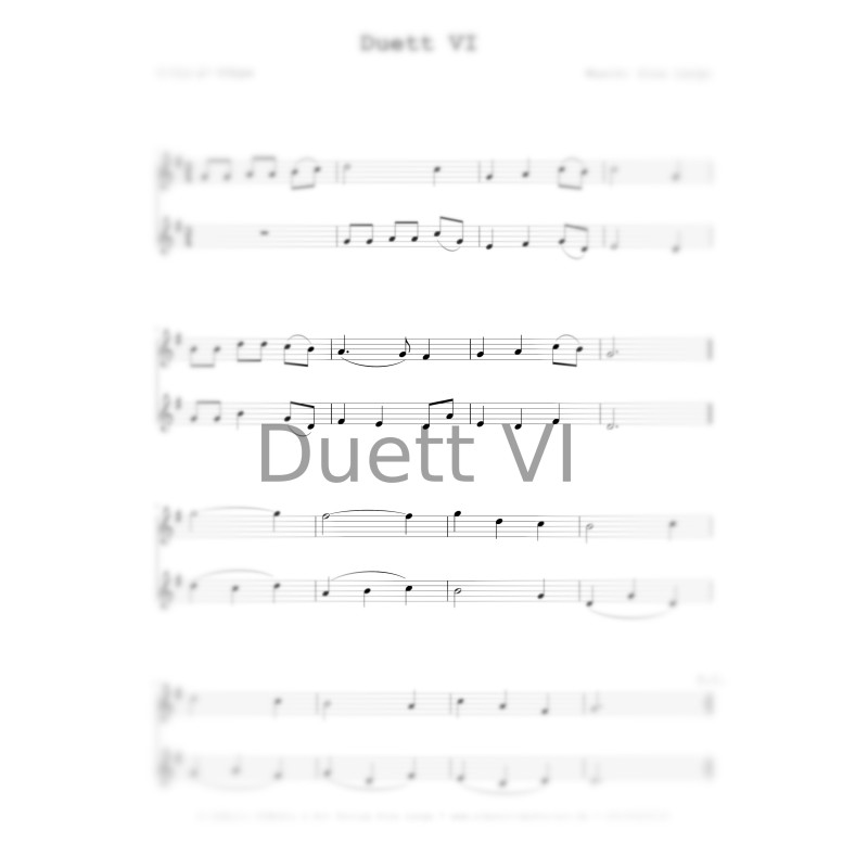 Duett VI (Einzelnoten)